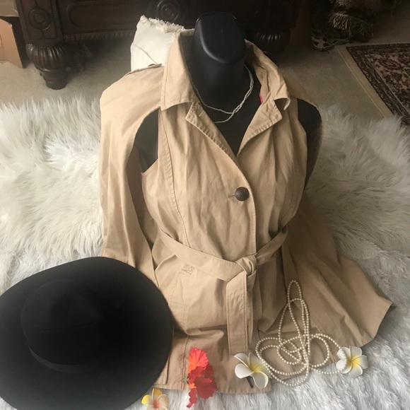 GAP fashion cloak cape jacket khaki ❣️ - Picture 4 of 12